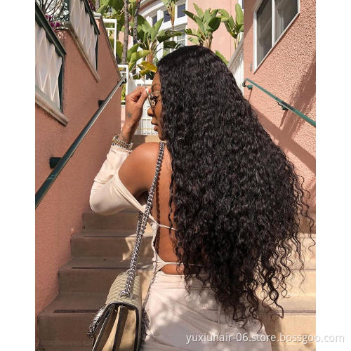 Virgin Brazilian Kinky Curly Human Hair Bundles With Frontal Unprocessed Row Remy Hair No Tangle Cuticle Aligned Hair